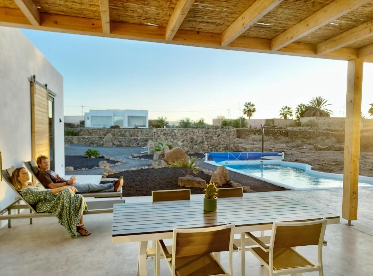 Villa Tabaiba En Lajares Con Piscina Esterno foto