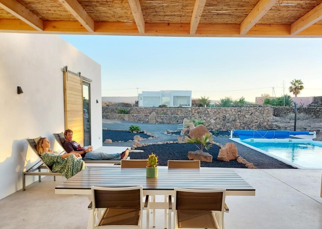 Villa Tabaiba En Lajares Con Piscina Esterno foto
