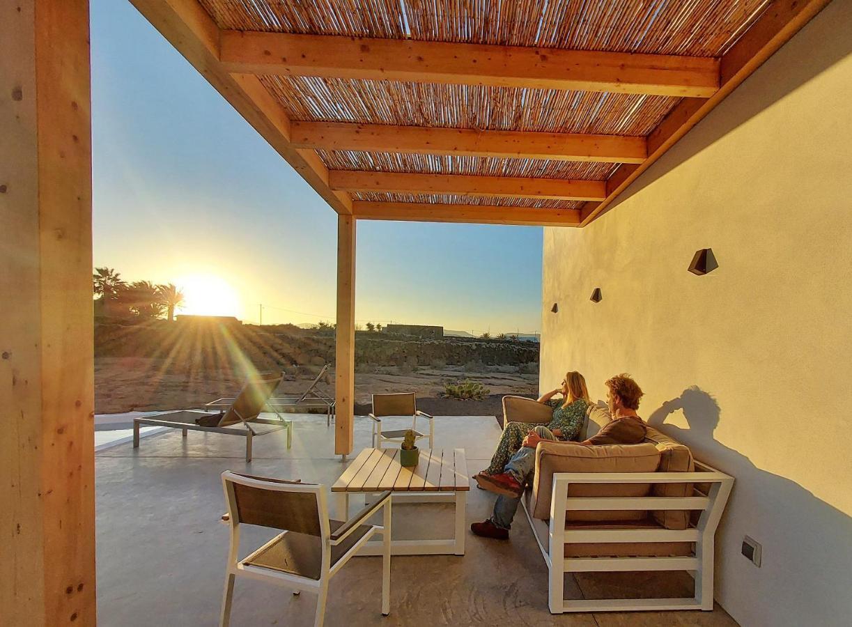 Villa Tabaiba En Lajares Con Piscina Esterno foto