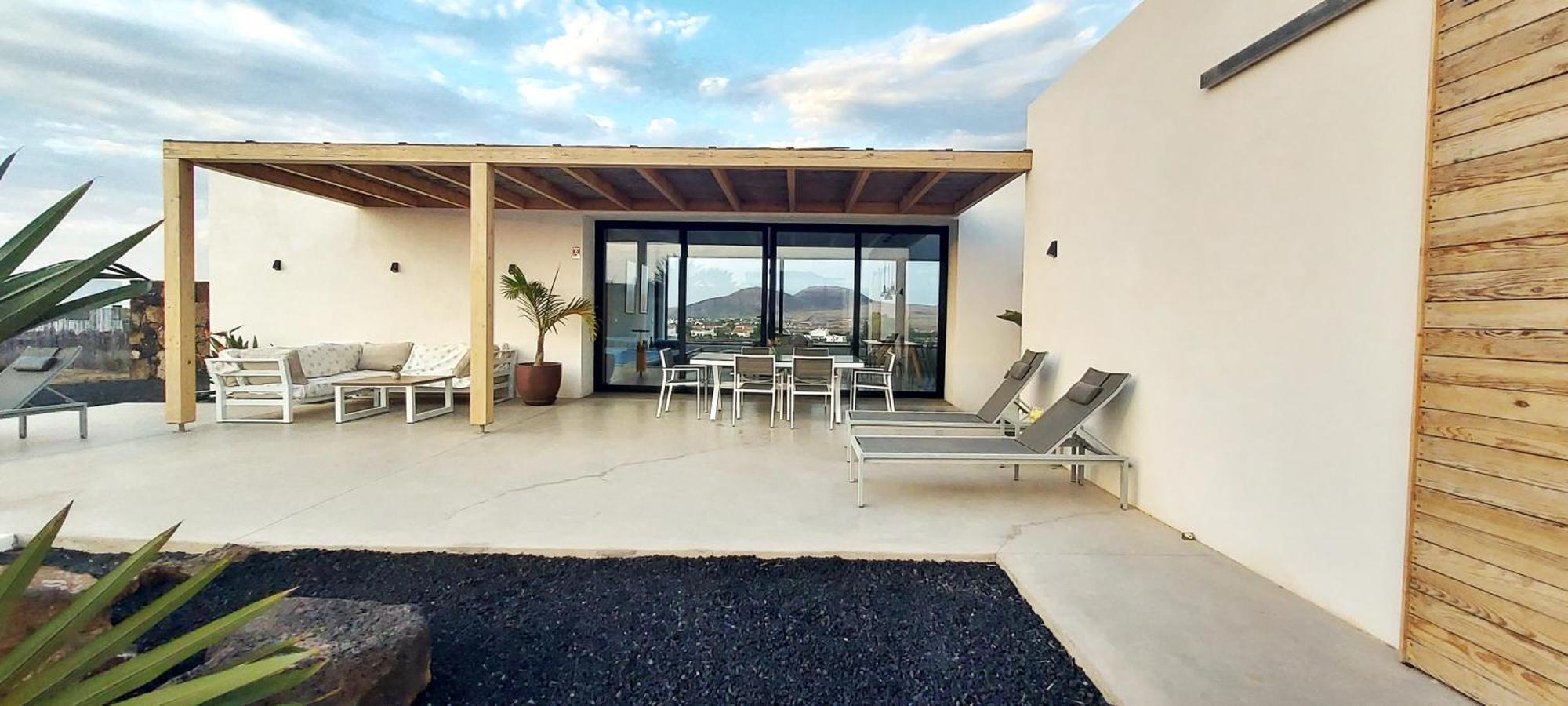 Villa Tabaiba En Lajares Con Piscina Esterno foto