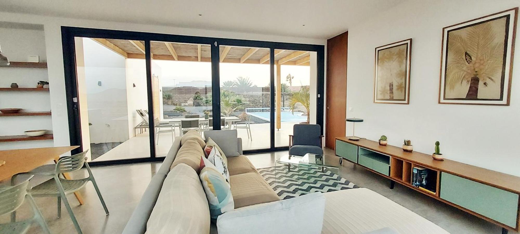 Villa Tabaiba En Lajares Con Piscina Esterno foto