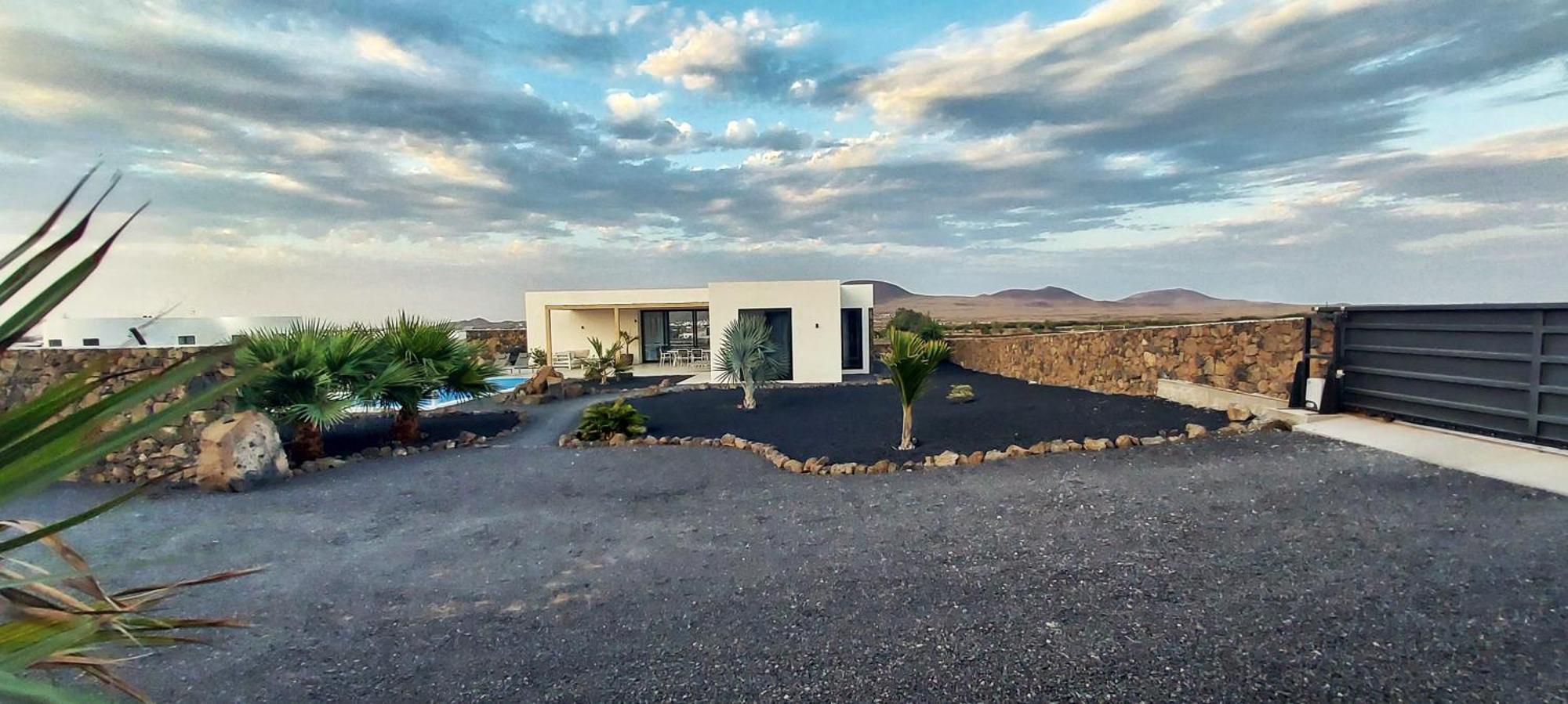 Villa Tabaiba En Lajares Con Piscina Esterno foto