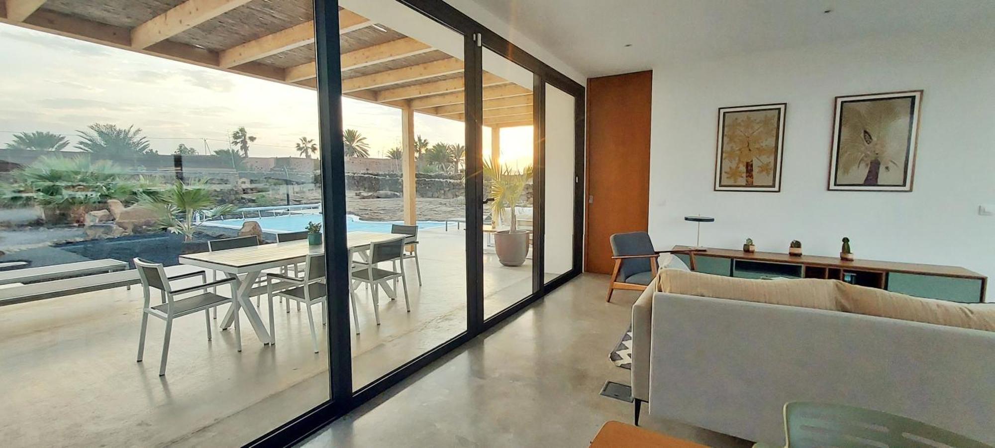 Villa Tabaiba En Lajares Con Piscina Esterno foto